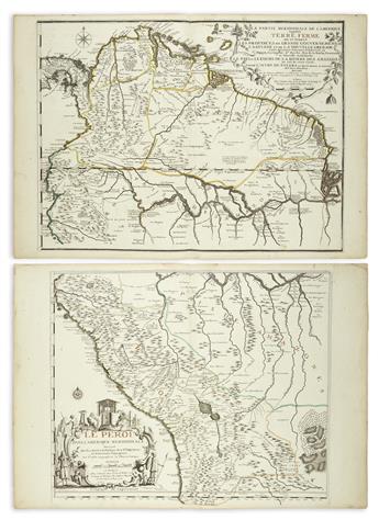 (SOUTH AMERICA.) De Fer, Nicolas. La Partie Meridionale de LAmerique Appelee Terre Ferme...